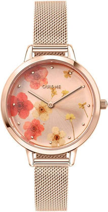 Image de Montre or rose avec fleurs de la Collection Oui & Me