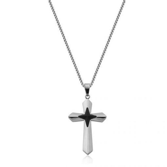 Image sur Collier croix en acier inoxydable T3XC360124 de la Collection Steelx