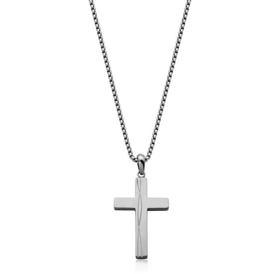 Image sur Collier croix en acier inoxydable T3XC920122 de la Collection Steelx