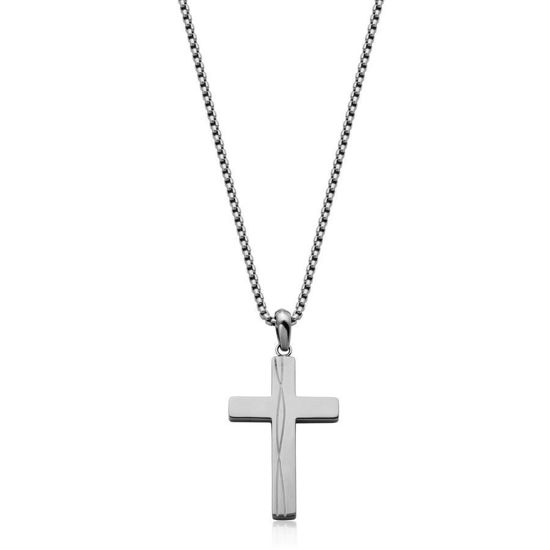 Image sur Collier croix en acier inoxydable T3XC920122 de la Collection Steelx