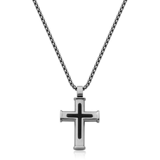 Image sur Collier croix en acier inoxydable T3XC380124 de la Collection Steelx