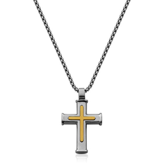 Image sur Collier croix en acier inoxydable T3XC370124 de la Collection Steelx