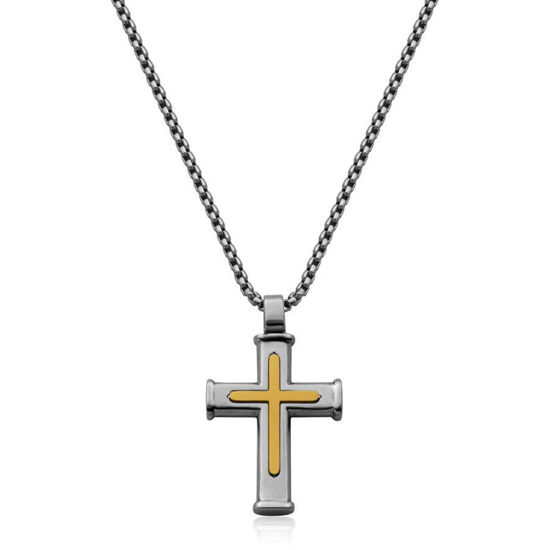 Image sur Collier croix en acier inoxydable T3XC370124 de la Collection Steelx
