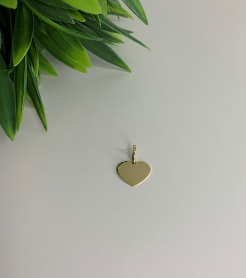 Image sur Pendentif cœur en or jaune 10KT