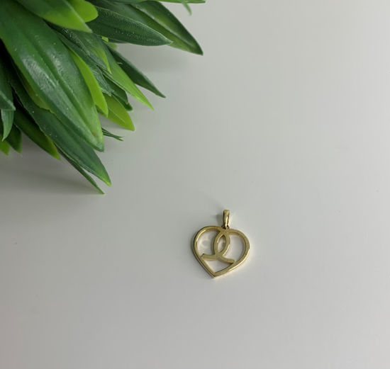 Image sur Pendentif cœur en or jaune