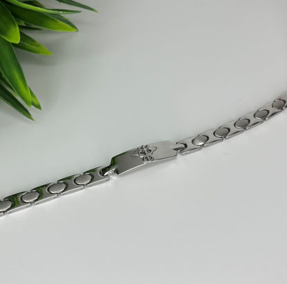 Image de Bracelet médical 7" en acier inoxydable