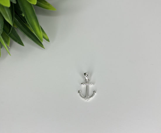 Image sur Pendentif en argent 925 ancre de bateau