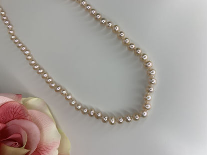 Image de Collier de perles d'eau douce teintes 18''