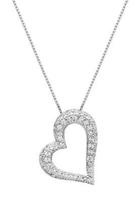 Image de Collier cœur R3AGCP00FV en argent 925 de la Collection Reign