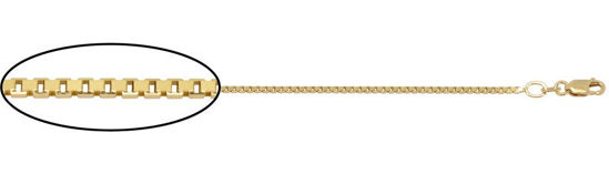 Image sur Chaîne Cubique 20" en or jaune 10KT