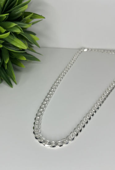 Image sur Chaîne Gourmette 20" en argent 925