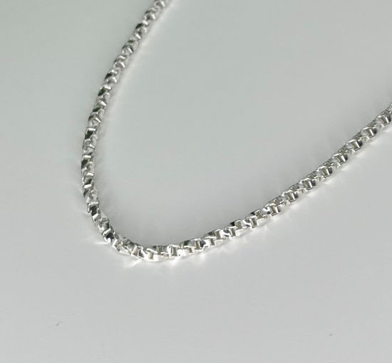 Image sur Bracelet Cubique twisté 7" en argent 925