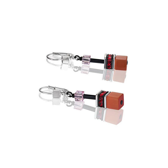 Image sur Boucles d'oreilles oranges de la Collection Cœur de lion