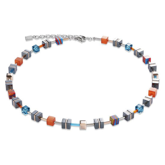 Image sur Collier orange et bleu de la Collection Cœur de lion