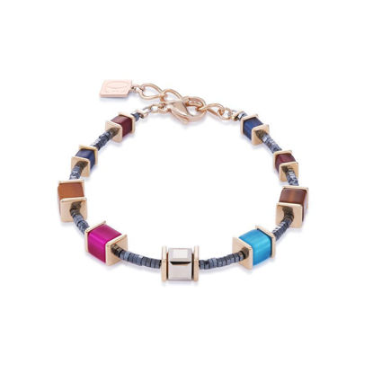 Image de Bracelet orange, rose et bleu de la Collection Cœur de lion