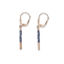 Image de Boucles d'oreilles verre taillé en argent 925 de la Collection Cœur de lion