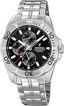 Image de Montre pour homme argent et noire Festina F20445/3