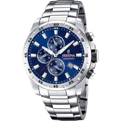 Image de Montre pour homme argent et bleue Festina F20463/2