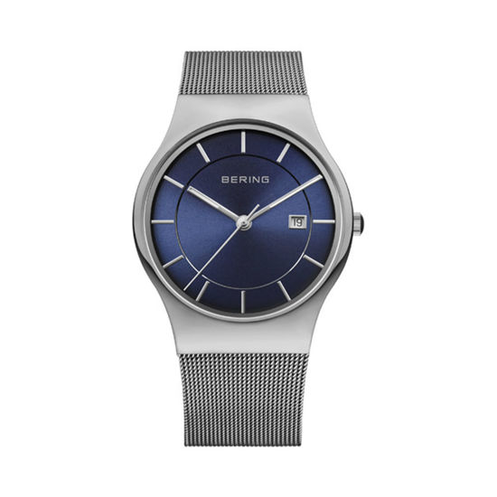 Image sur Montre argent et bleue de la Collection Bering