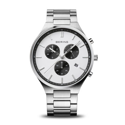 Image de Montre argent et noire de la Collection Bering