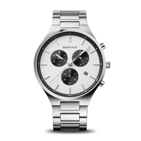 Image sur Montre argent et noire de la Collection Bering