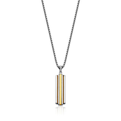 Image de Collier en acier inoxydable 2 tons T3XG770122 de la Collection Steelx