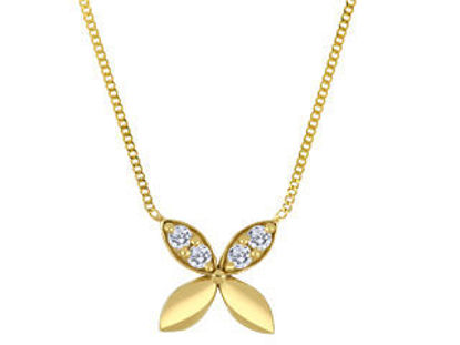 Image de Collier en or jaune avec diamants