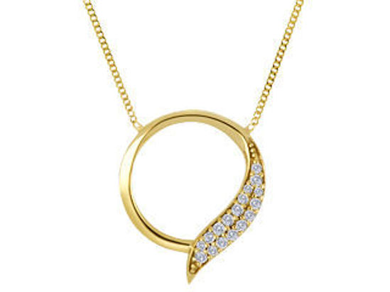 Image sur Collier en or jaune avec diamants