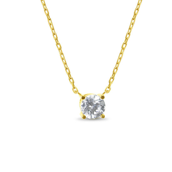 Image sur Collier en or jaune avec zircon
