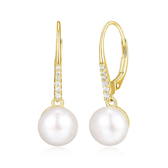 Image sur Boucles d'oreilles 32AMJ0976G en argent 925 recouvert d'or de la Collection Reign