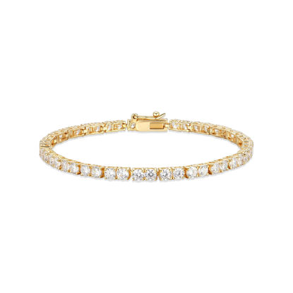 Image de Bracelet 31A4XC000R en argent 925 recouvert d'or de la Collection Reign