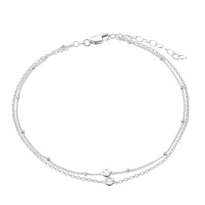 Image de Chaine de cheville R1A88T0028 en argent 925 de la Collection Reign