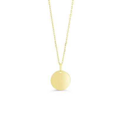 Image de Collier avec médaillon en or jaune 10KT