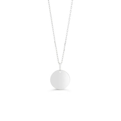 Image de Collier avec médaillon en or blanc 10KT