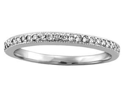 Image de Jonc semi-éternité en or blanc 10KT avec diamants naturels - JVJ1961/WG