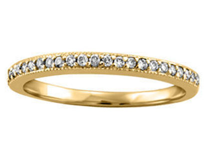 Image de Jonc semi-éternité en or jaune 10KT avec diamants naturels - JVJ1961/YG