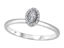 Image de Bague en or blanc 10KT avec diamants