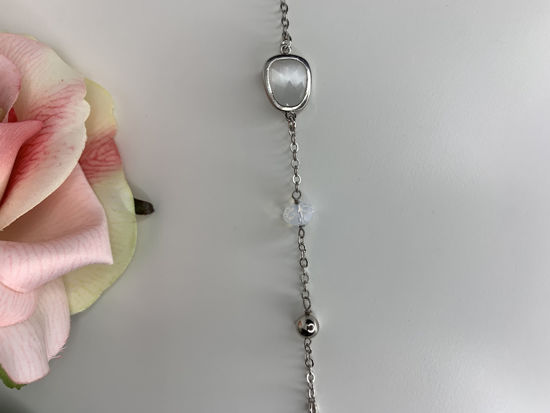 Image sur Bracelet en acier inoxydable avec cristaux Swarovski - MI/BR06