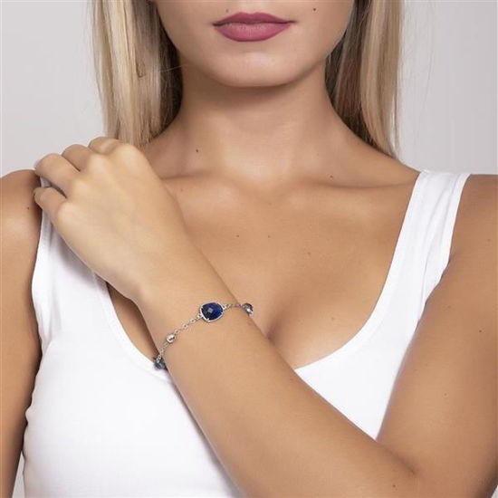 Image sur Bracelet en acier inoxydable avec cristaux Swarovski - MI/BR04