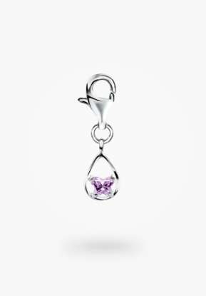 Image de Breloque en argent 925 du mois de juin de la Collection Bfly