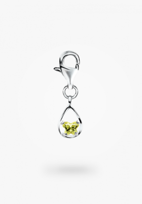 Image de Breloque en argent 925 du mois d'août de la Collection Bfly