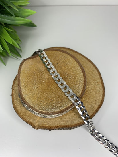 Image sur Bracelet Gourmette 8 1/4" en argent 925