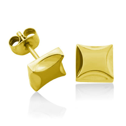 Image de Boucles d'oreilles en acier inoxydable or T2XC140200 de la Collection Steelx