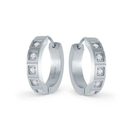 Image sur Boucles d'oreilles en acier inoxydable SEA337 de la Collection Italgem