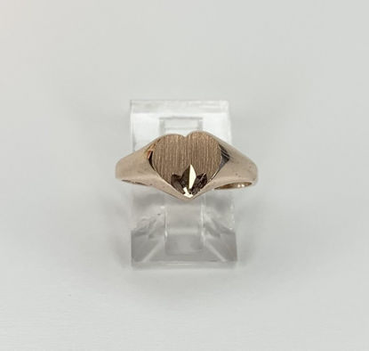 Image de Bague en or rose 10KT en forme de cœur