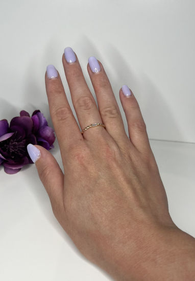 Image sur Bague en or rose 10KT avec zircon cubique
