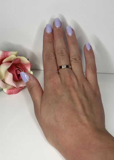 Image sur Jonc en or rose et blanc motif style cartier