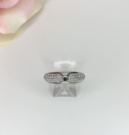 Image sur Bague en argent 925 avec zircons cubiques