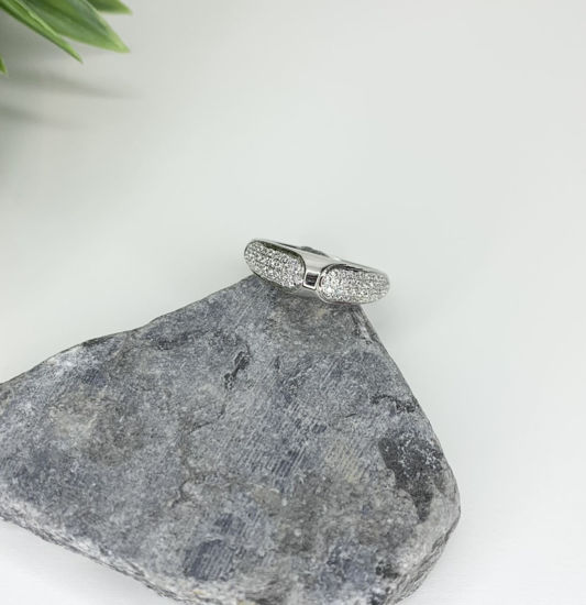 Image sur Bague en argent 925 avec zircons cubiques