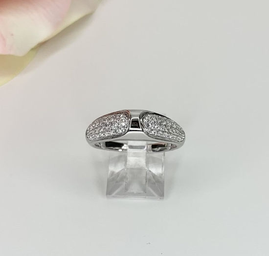 Image sur Bague en argent 925 avec zircons cubiques